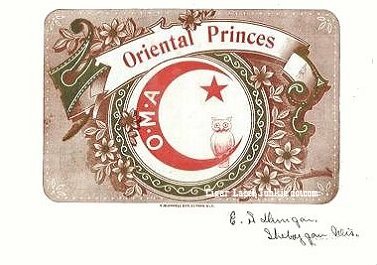 Oriental Princes- cigar box label
