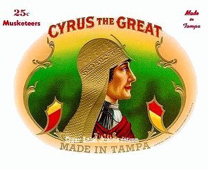 Cyrus- cigar box label