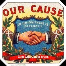 Our Cause cigar box label