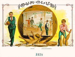 Our Club cigar box label
