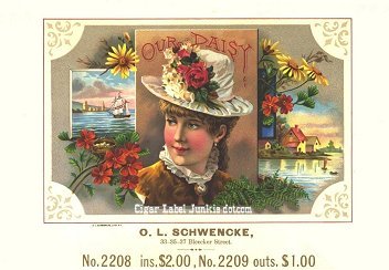 Our Daisy cigar box label