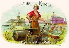 Our Knight inner cigar label