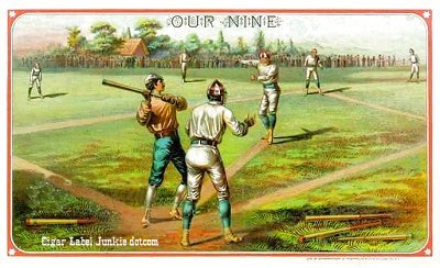 Our Nine cigar box label