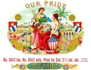 Our Pride cigar box label