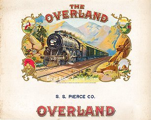 Overland Old inner cigar label