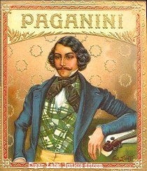 Paganini cigar box label