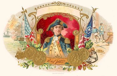Paul Jones cigar box label