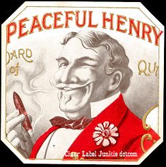 Peaceful Henry outer cigar label