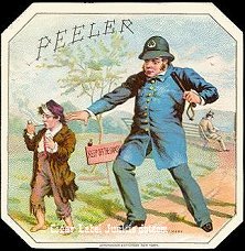 Peeler cigar box label