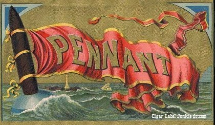 Pennent cigar box label