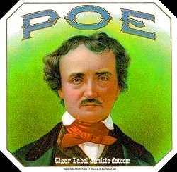 Poe cigar box label