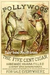 Pollywogs- cigar box label