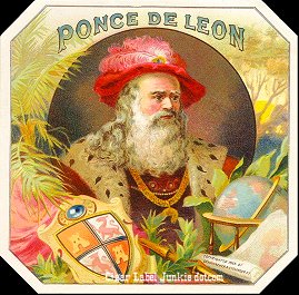 Ponce De Leon-outer cigar label