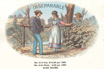 Inseparable- cigar box label