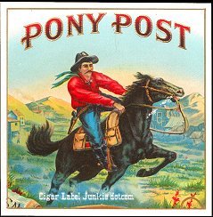 Pony Post outer cigar label