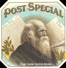 Post Special cigar box label