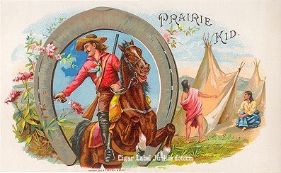 Prairie Kid inner cigar label