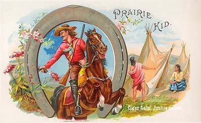 Prairie Kid cigar box label