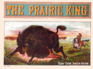 Prairie King out cigar box label