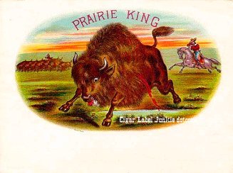 Prairie King cigar box label