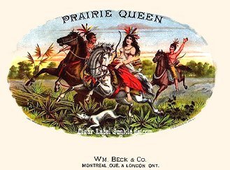 Prairie Queen cigar box label
