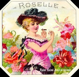 Roselle- cigar box label