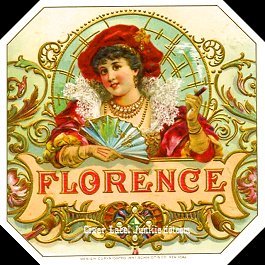 Florence- cigar box label