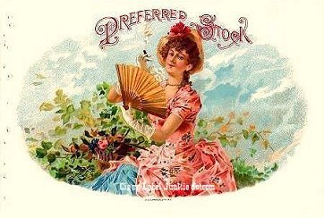 Preferred Stock-cigar box label