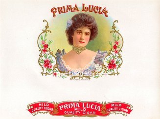 Prima Lucia inner cigar label