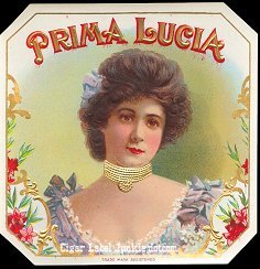 Prima Lucia outer cigar label