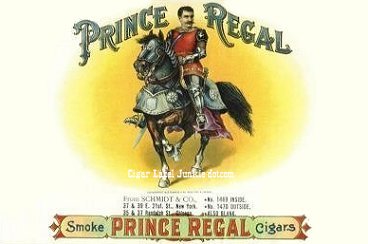 Prince Regal- cigar box label