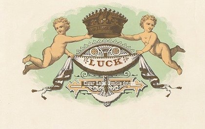 Luck- cigar box label