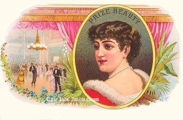 Prize Beauty cigar box label