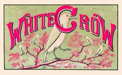 White Crow- cigar box label