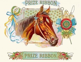 Prize Ribbon- cigar box label