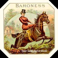 Baroness- cigar box label