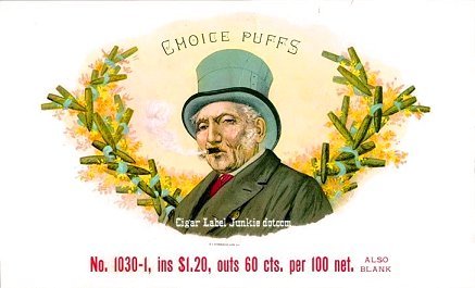 Choice Puffs- cigar box label
