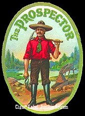 Prospector seal cigar box label