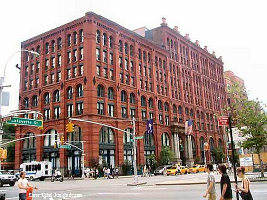 Puck Building- cigar box label