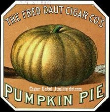 Pumpkin Pie cigar box label