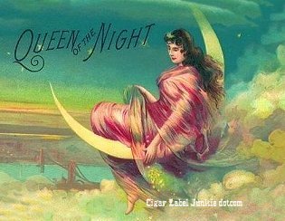Queen of the Night cigar box label