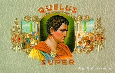 Quelus-cigar box label