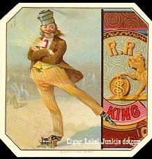 RR King cigar box label