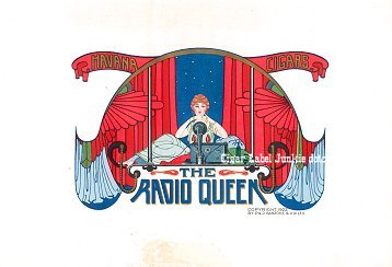 Radio Queen inner cigar label
