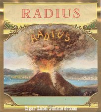 Radius out cigar label