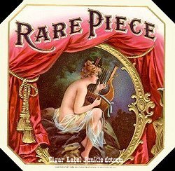 Rare Piece cigar label