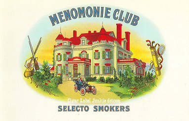 Menomonie Club- cigar box label