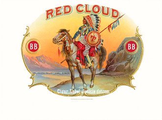 Red Cloud BB inner cigar label