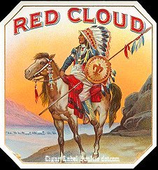 Red Cloud cigar label