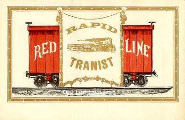 Red Line cigar box label